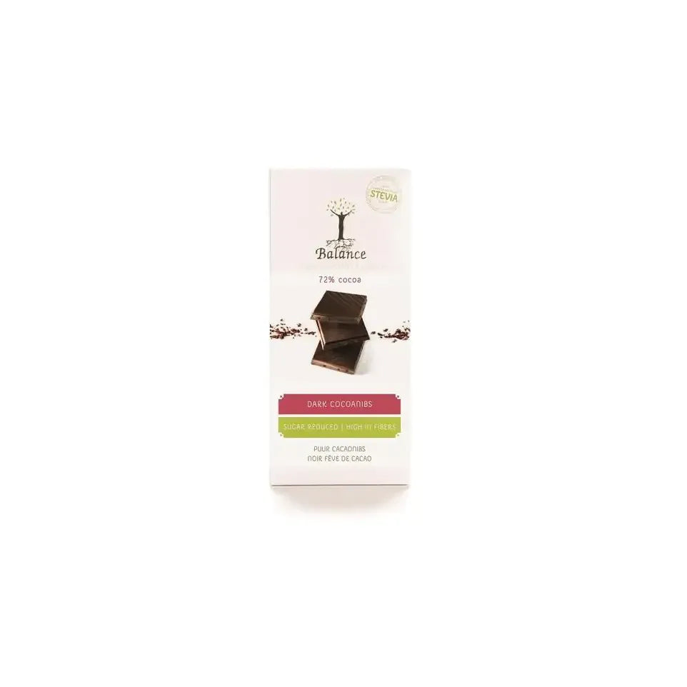 Balance Choco stevia tablet puur cacao 85 gram