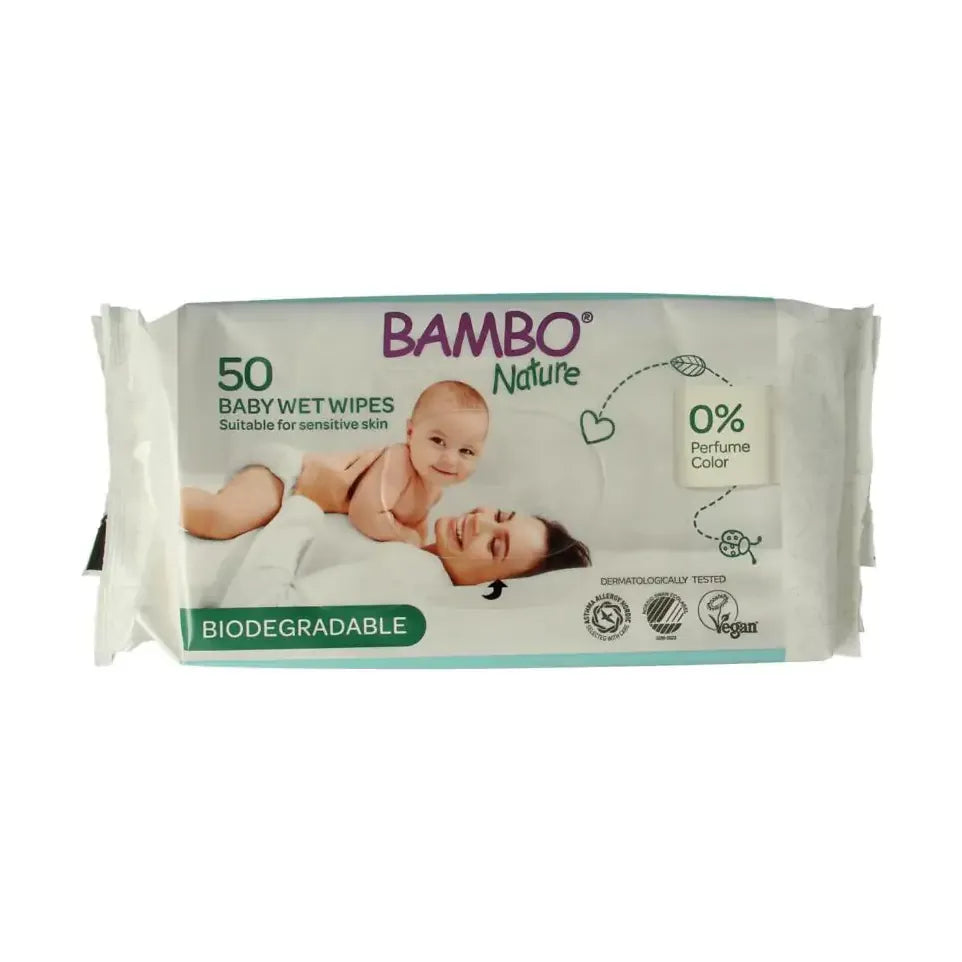 Bambo Nature Nature wet wipes 50 stuks