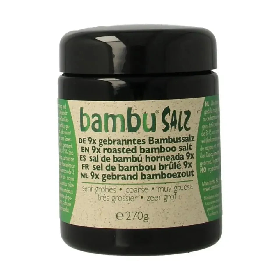 Bambu Salz Bamboezout zeer grof 9x gebrand 270 gram
