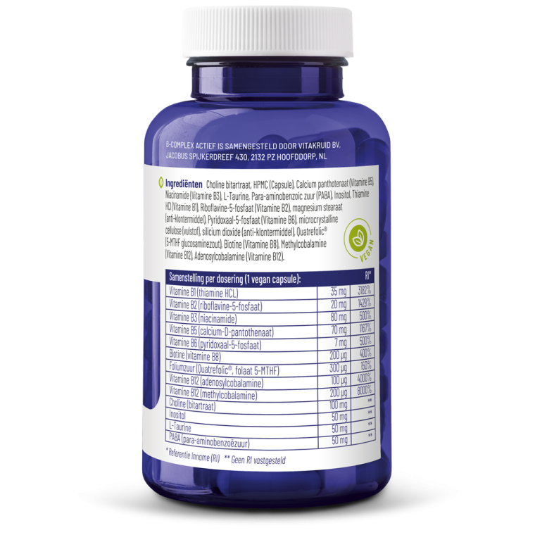 Vitakruid B-Complex actief 90 vcaps