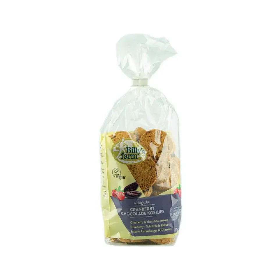 Billy's Farm Cranberry choco cookies 175 gram