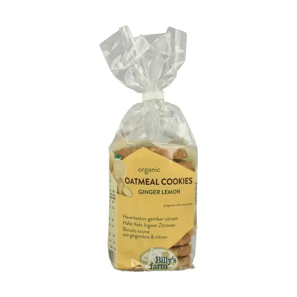 Billy's Farm Haverkoeken gember-citroen biologisch 200 gram