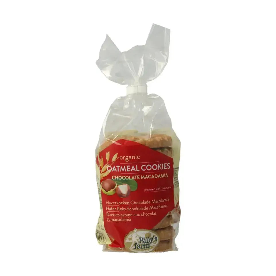 Billy's Farm Macadamia chocolade haverkoeken 200 gram