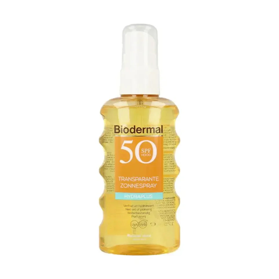 Biodermal Hydra plus Transparante Zonnespray SPF50 175 ml