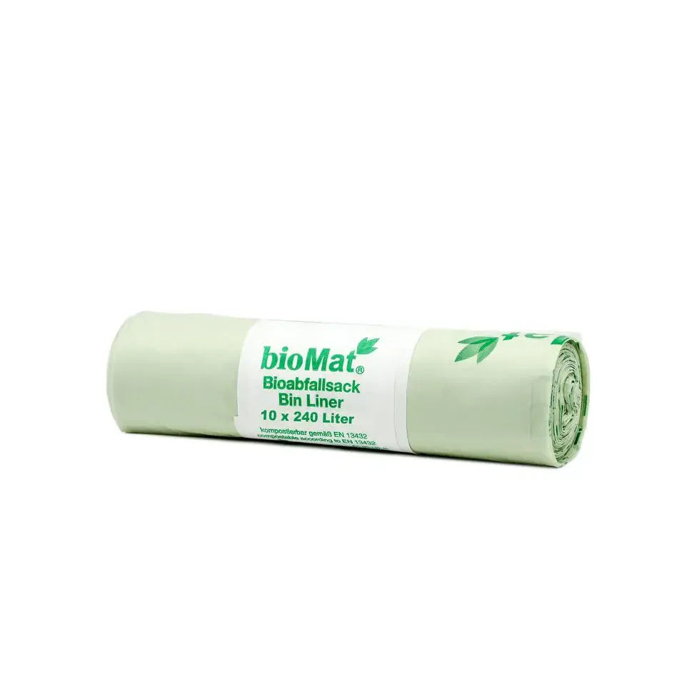Biomat wastebag compostable 240 liter 10 stuks