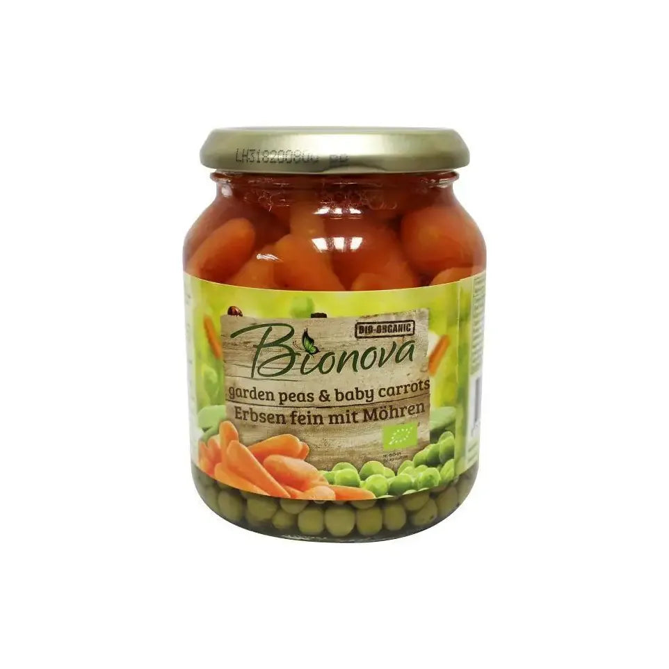Bionova Doperwten met wortel 340 gram