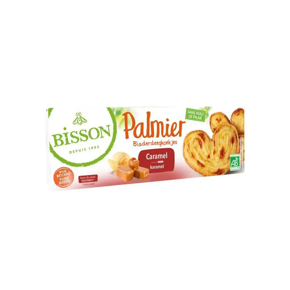 Bisson Palmier bladerdeegkoek caramel biologisch 100 gram