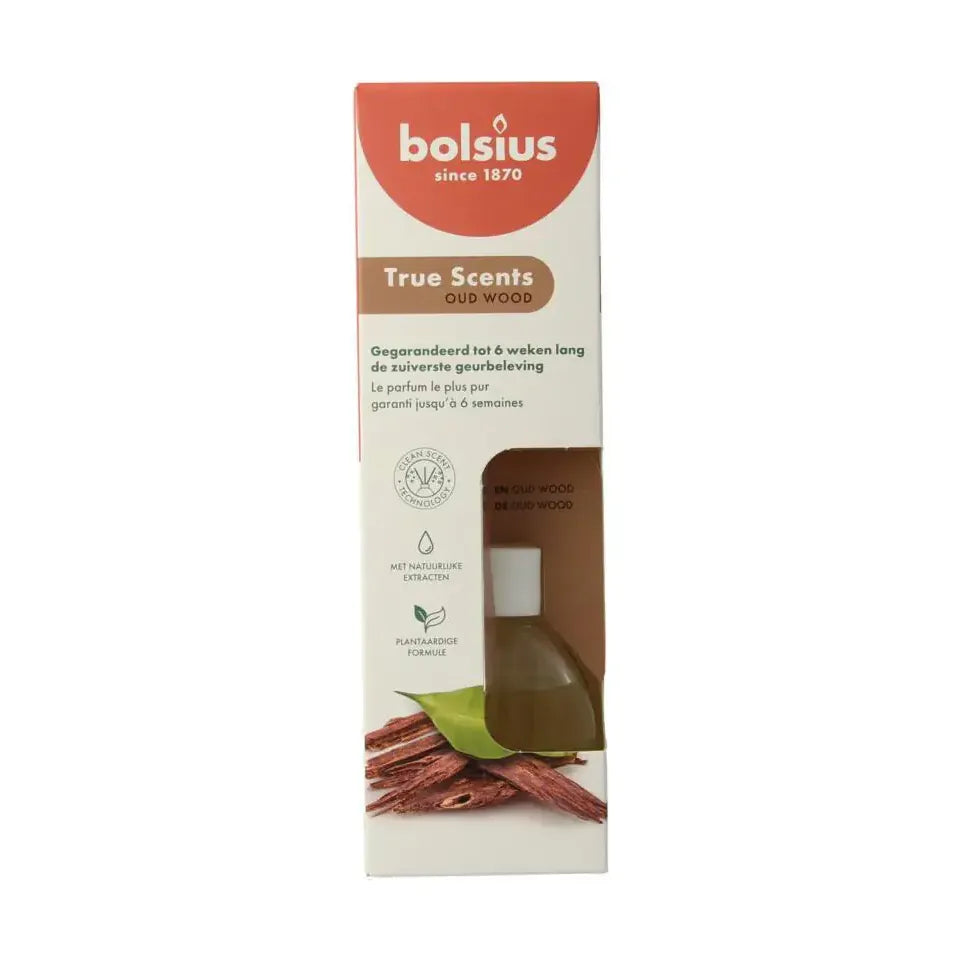 Bolsius True Scents geurverspreider oud wood 60 ml