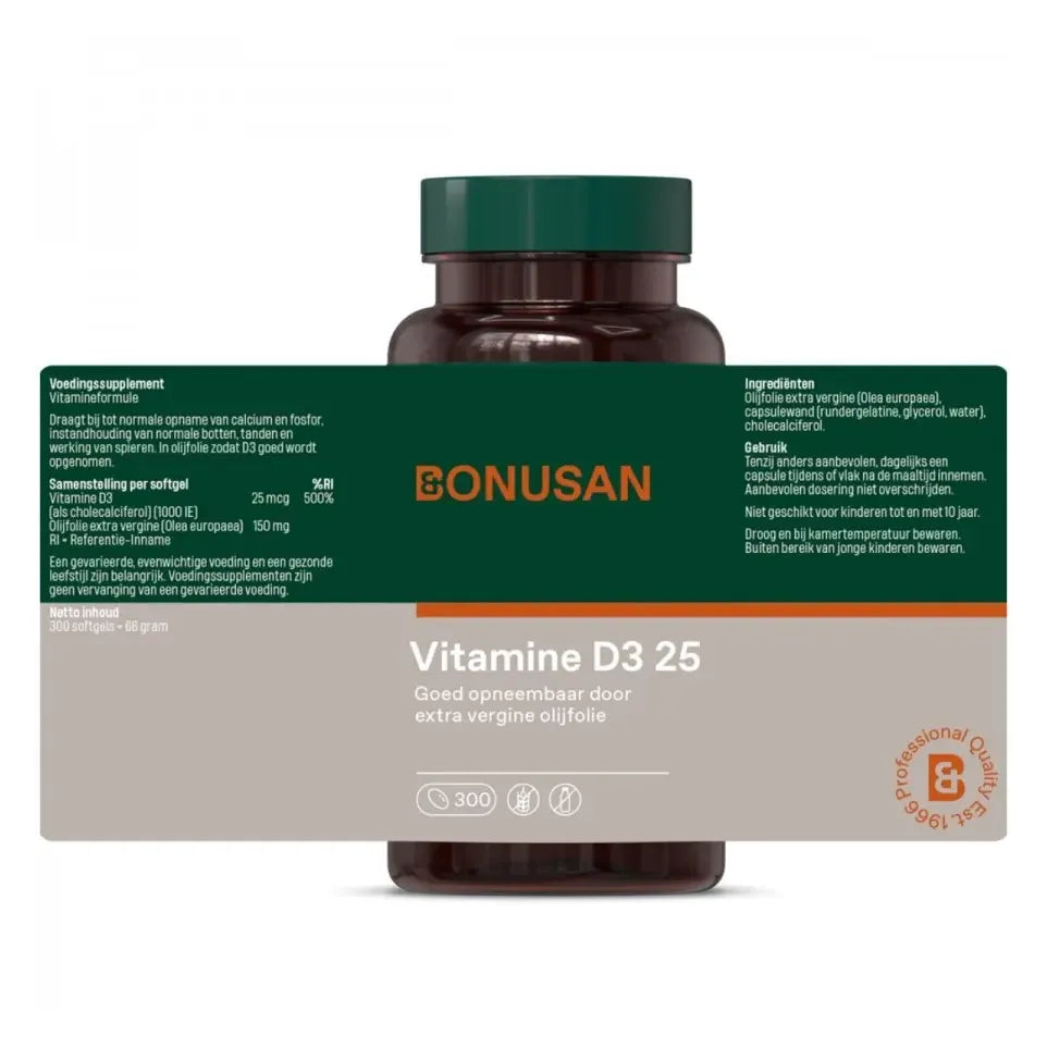 Bonusan Vitamine D3 25 90 softgels (afbeelding 8)