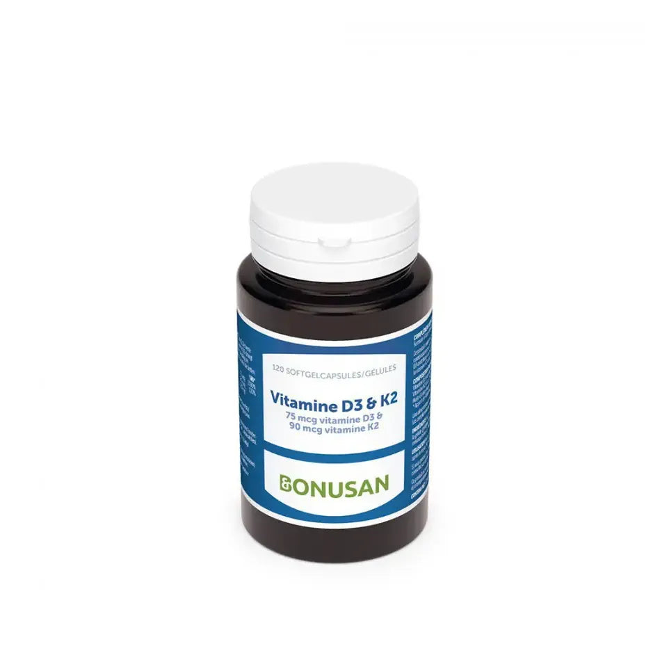 Bonusan Vitamine D3 & K2 België 120 softgels