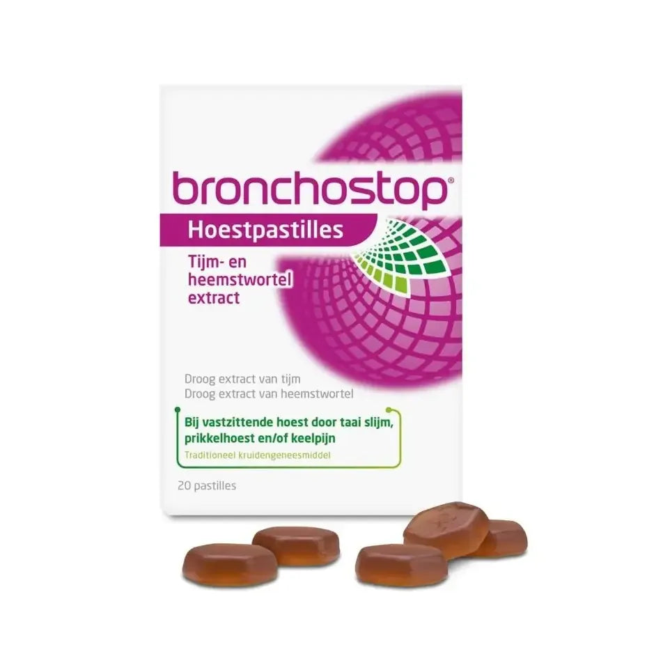 Bronchostop Hoestpastille tijm heemst 20 pastilles