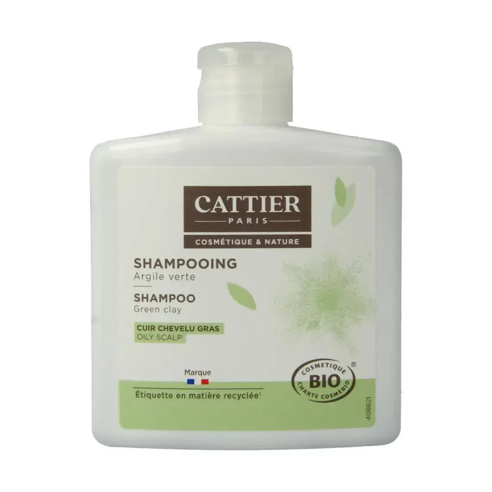 Cattier Shampoo vet haar groene klei 250 ml