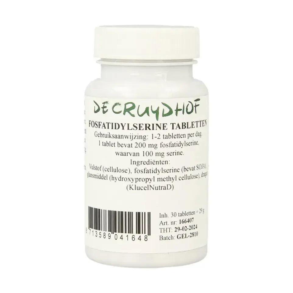Cruydhof Fosfatidylserine 200 mg 30 tabletten