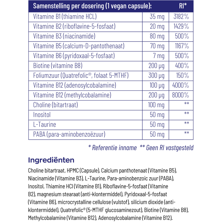 Vitakruid B-Complex actief 90 vcaps