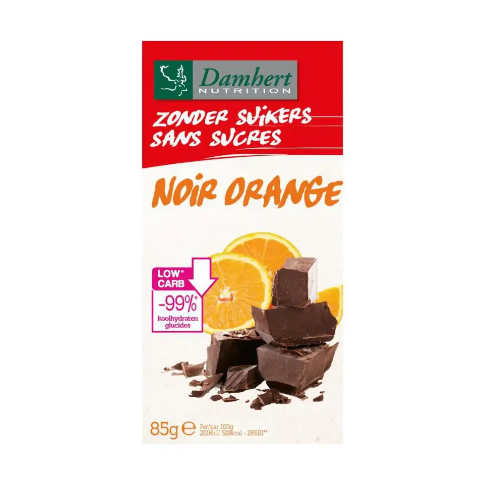 Damhert Chocoladetablet puur/sinaas 85 gram