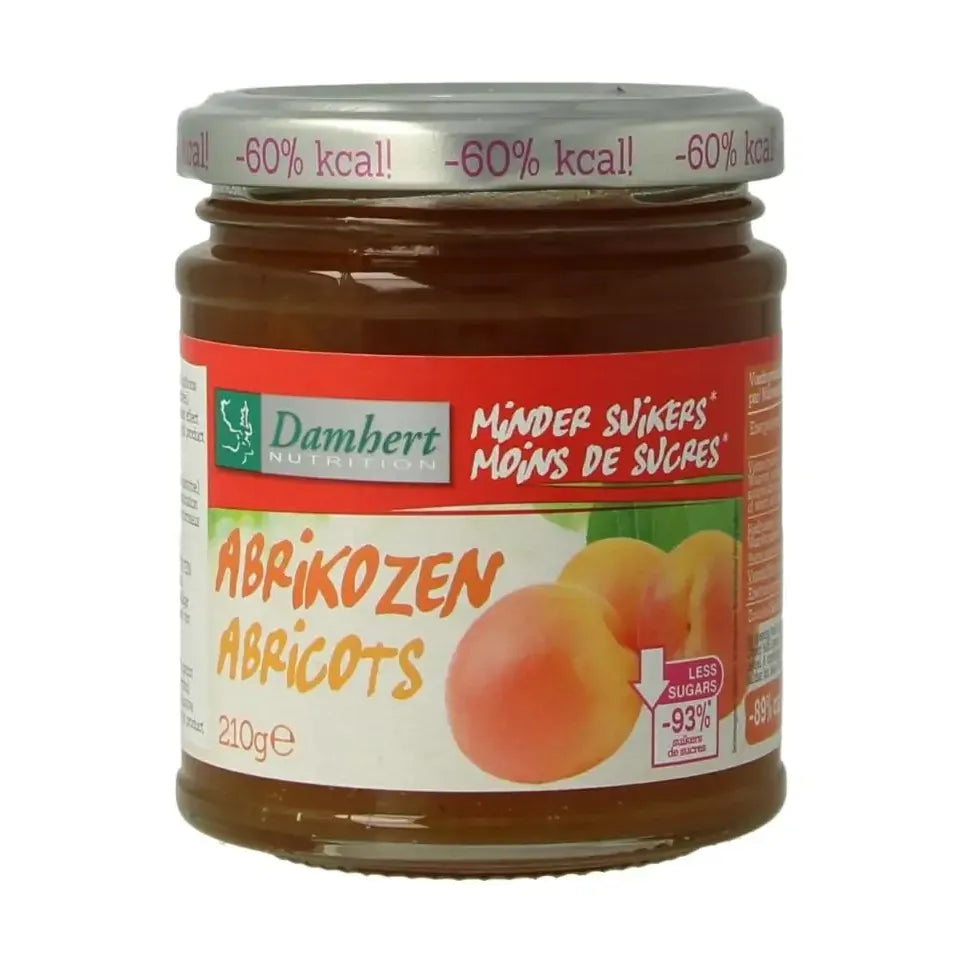 Damhert Dieetconfituur abrikoos 210 gram