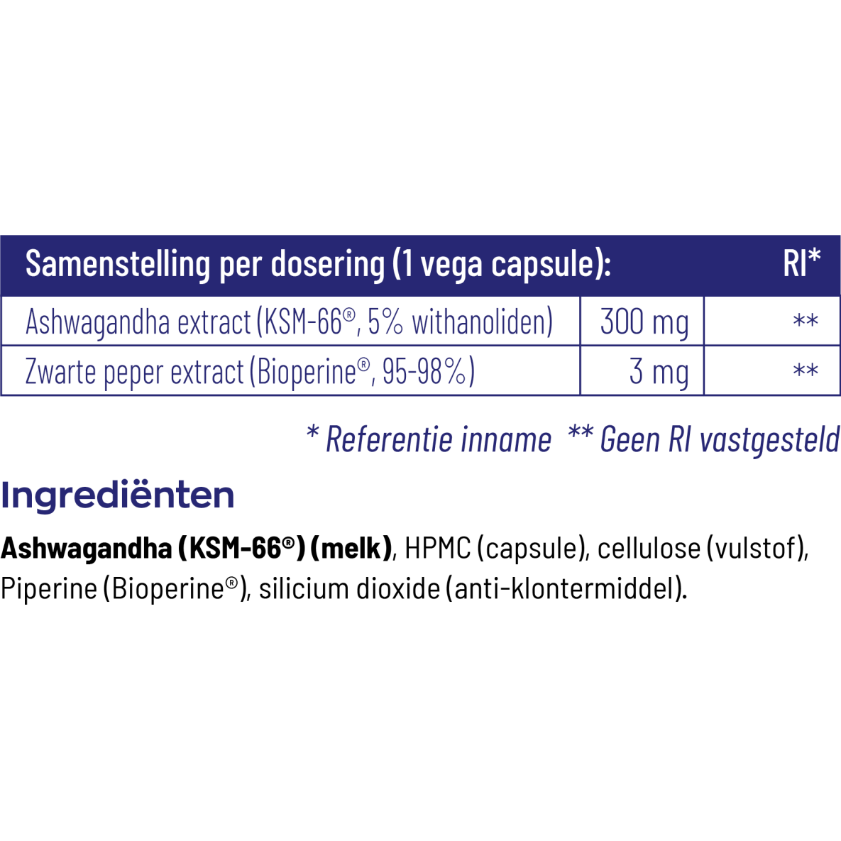 Vitakruid Ashwagandha KSM-66 & bioperine
