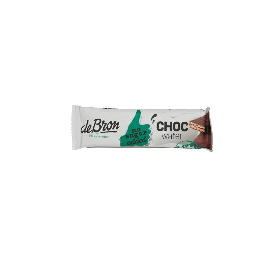 De Bron Choco wafer 1 doos 24 stuks