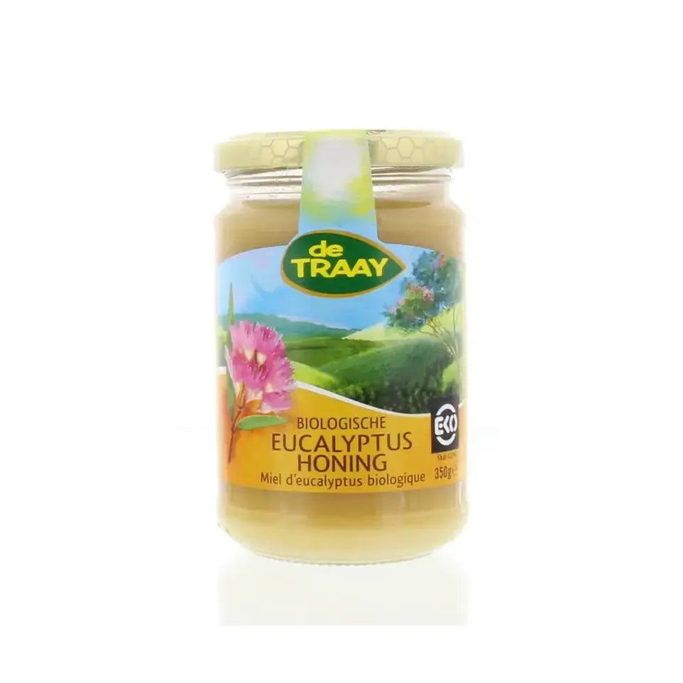 De Traay Eucalyptus honing creme biologisch 350 gram