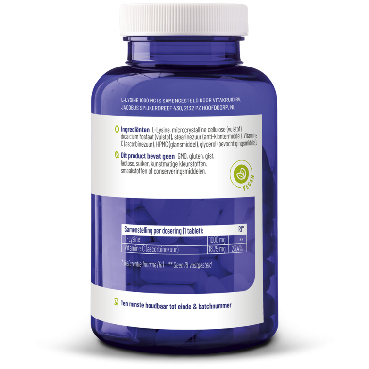 Vitakruid L-Lysine 90 tabletten