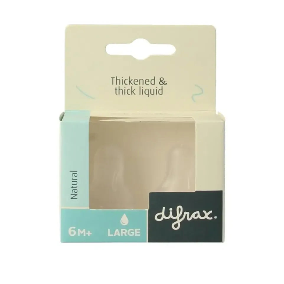 Difrax Flesspeen large natural 2 stuks