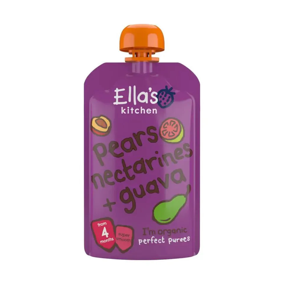 Ella's Kitchen Pears nectarines & guava 4+ knijpzakje