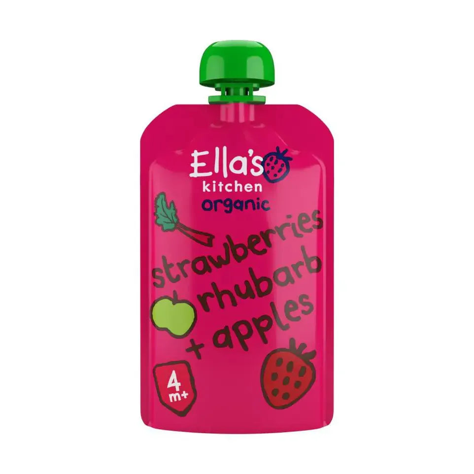 Ella's Kitchen Strawberry rhubarb & apples 4+ mnd knijpz