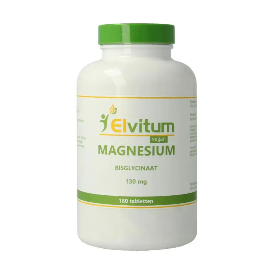 Elvitum Magnesium (bisglycinaat) 130 mg 180 tabletten