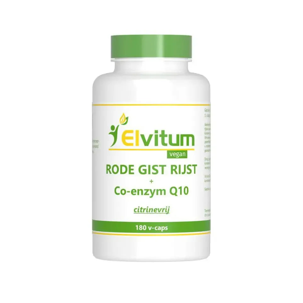 Elvitum Rode gistrijst + Q10 180 capsules