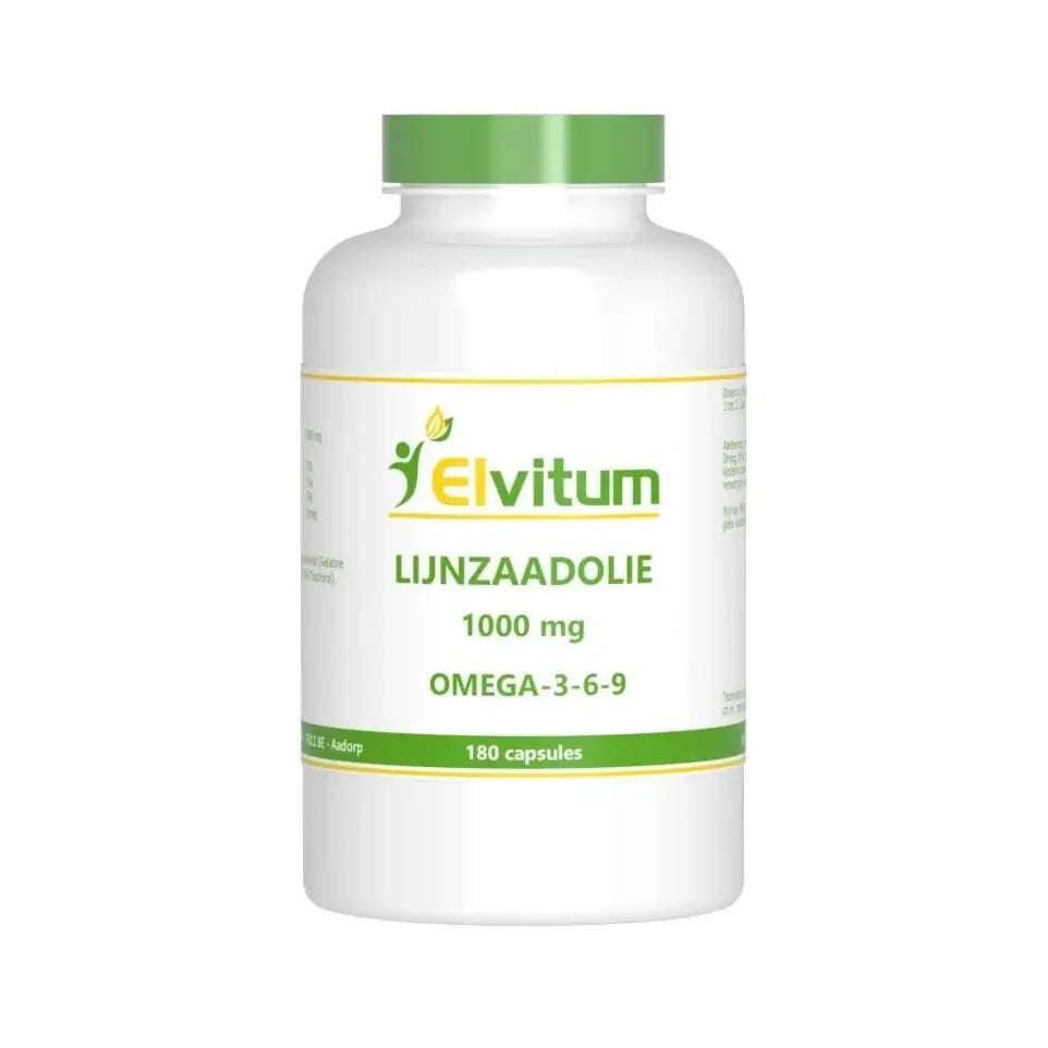 Elvitum Lijnzaadolie omega 3 6 9 180 capsules
