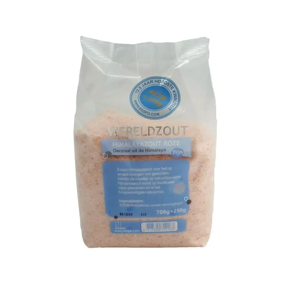 Esspo Himalayazout roze fijn 700gr + 250gr 950 gram