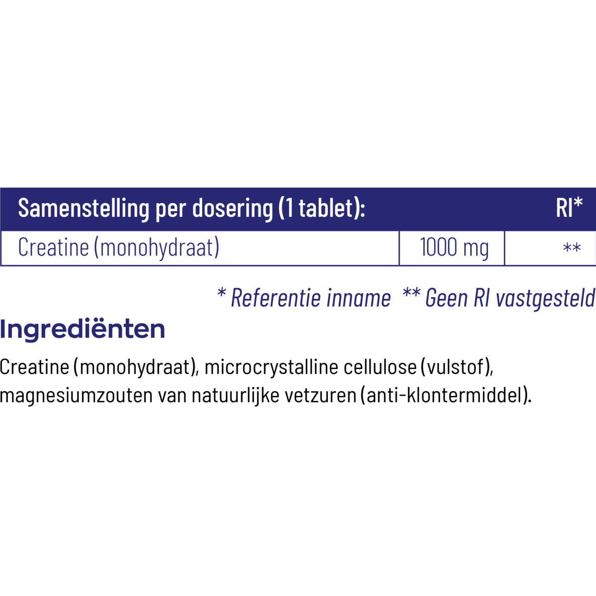 Vitakruid Creatine Monohydraat