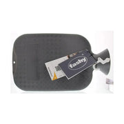 Fashy Kruik warmwater zak antraciet enkele ribbel 2 liter