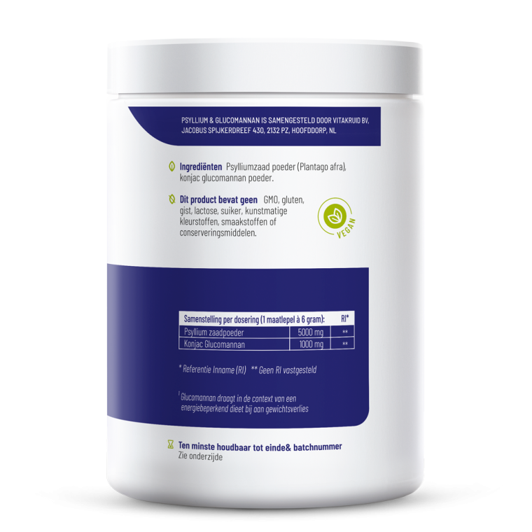Vitakruid Psyllium & glucomannan 450 gram