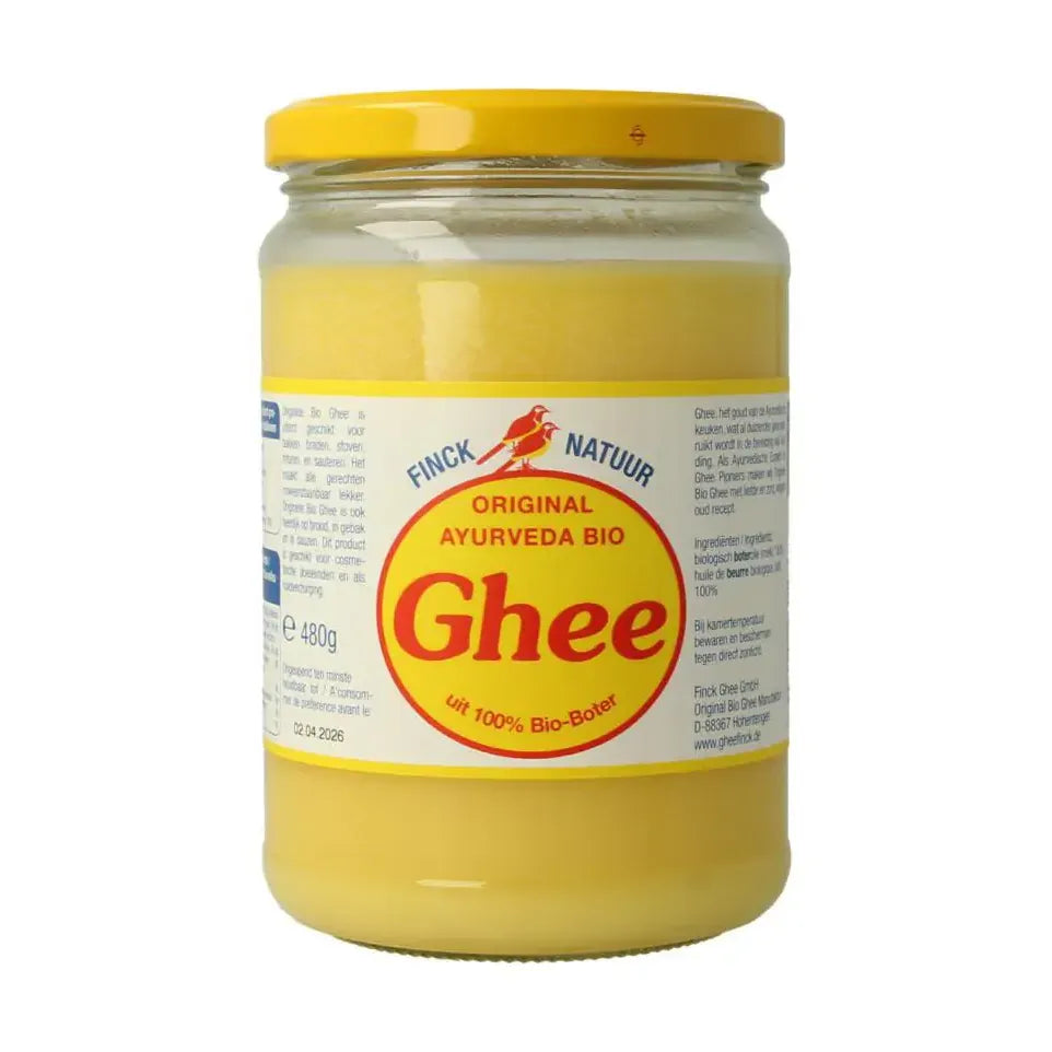 Ghee Finck naturkost geklaarde boter 480 gram - Finck Natuur