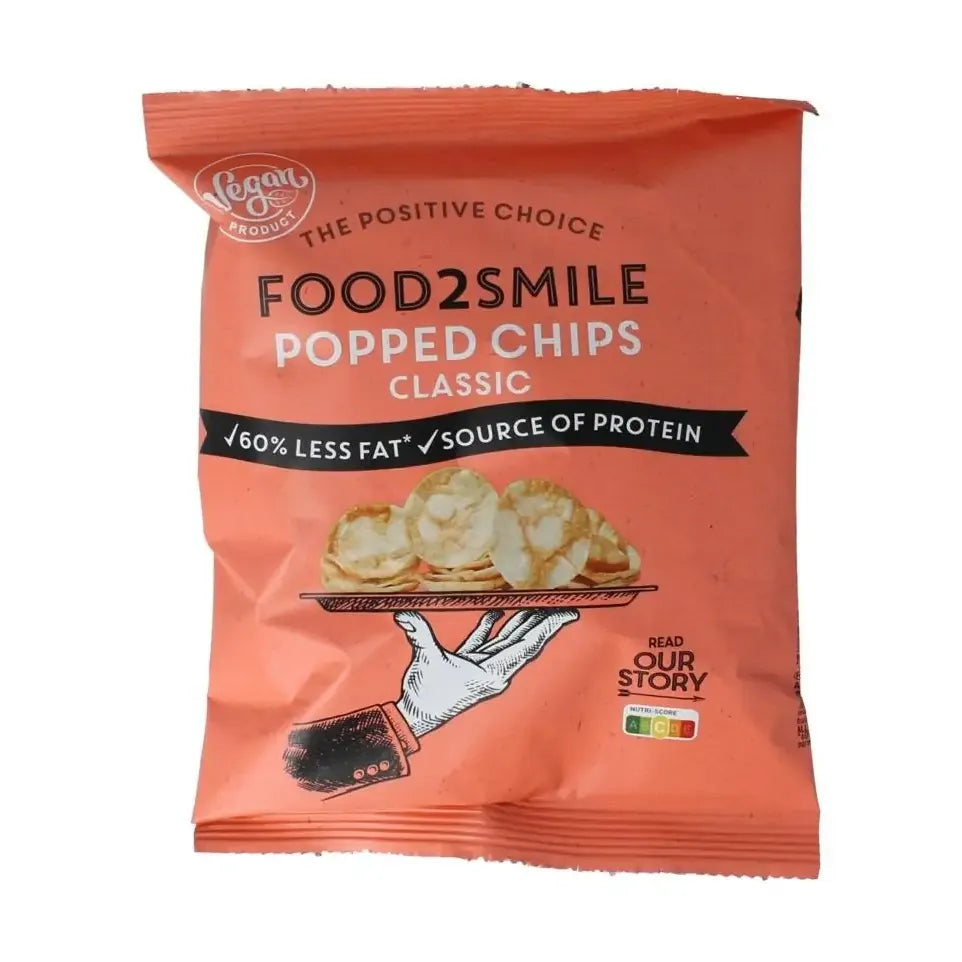 Food2Smile Popped chips classic 25 gram