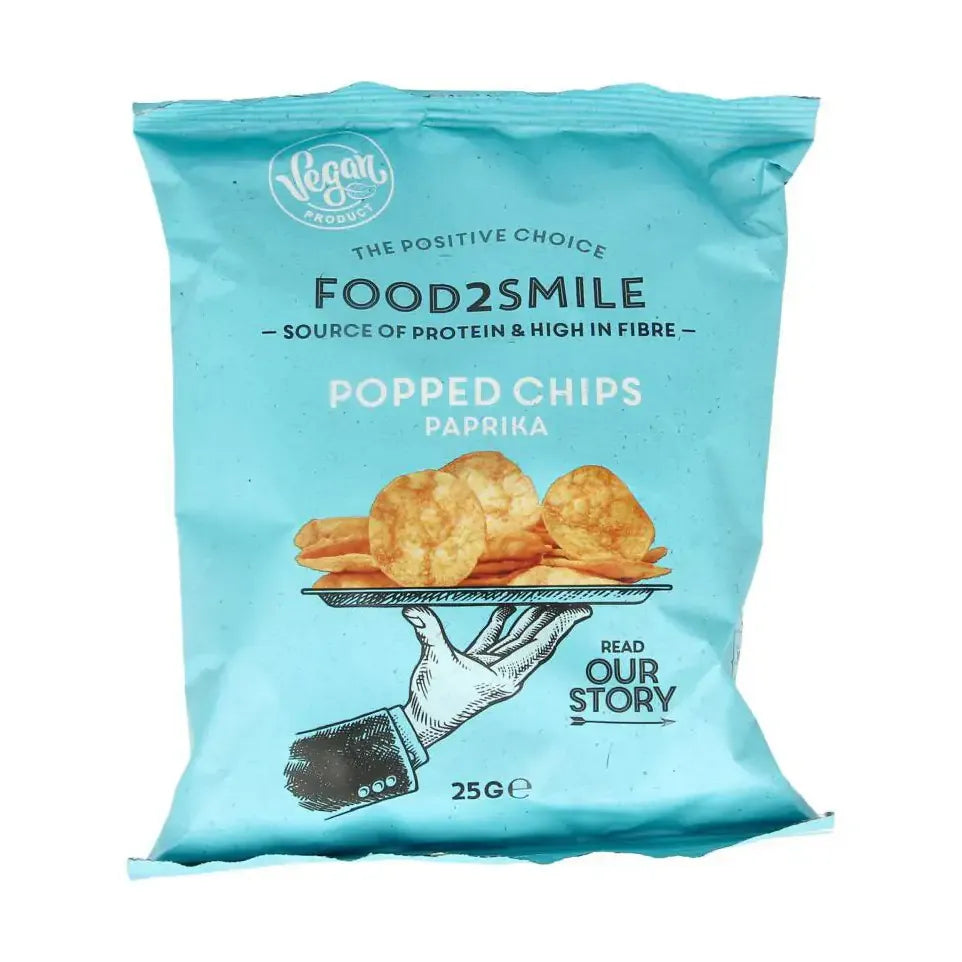 Food2Smile Popped chips paprika 25 gram