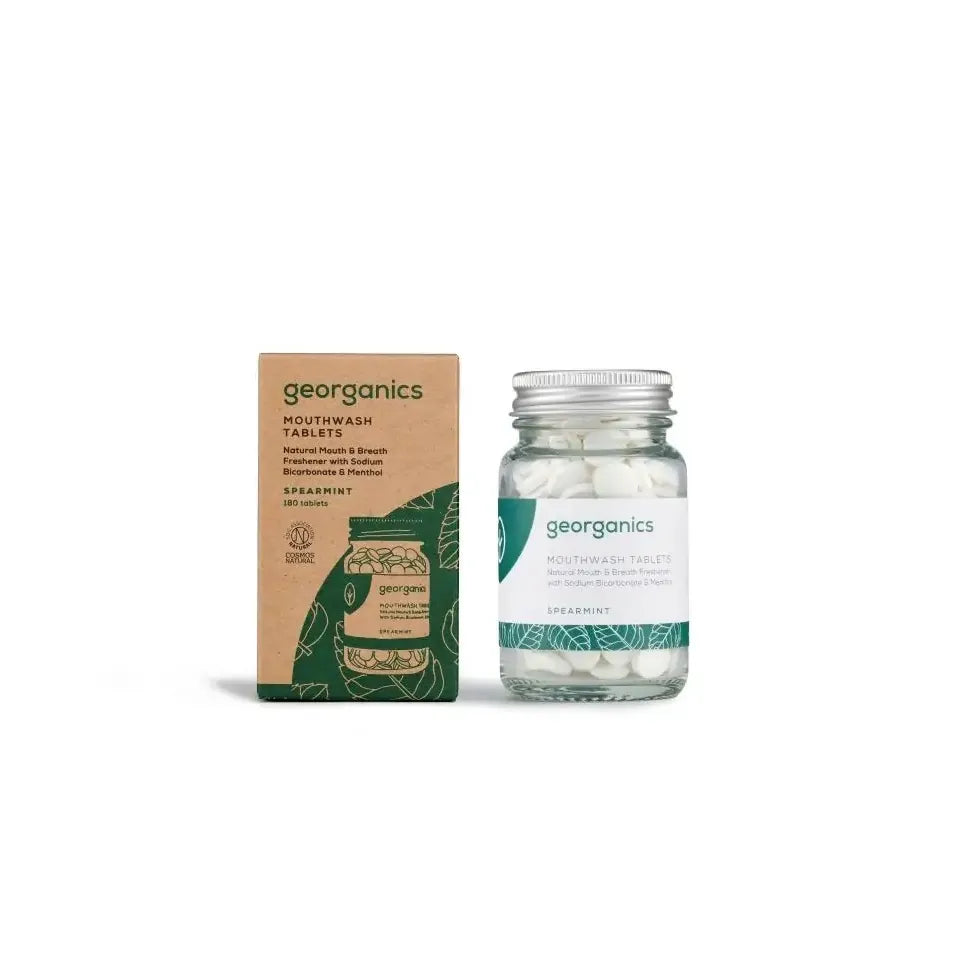 Georganics Mouthwash tablets spearmint 180 tabletten