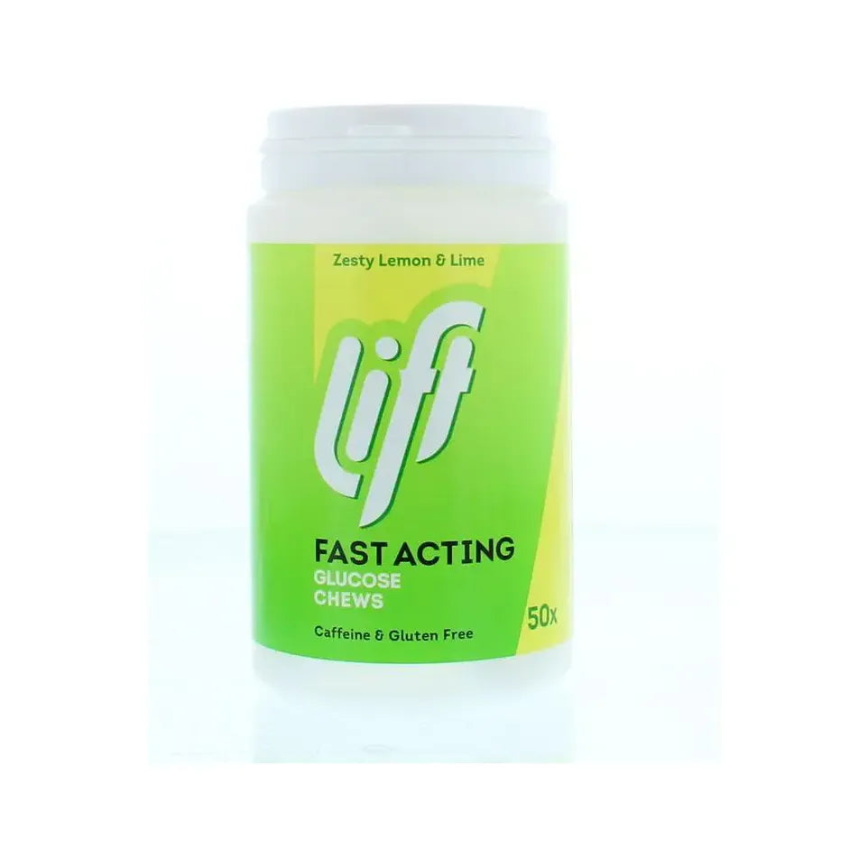 Lift Zesty lemon & lime glucose 50 kauwtabletten