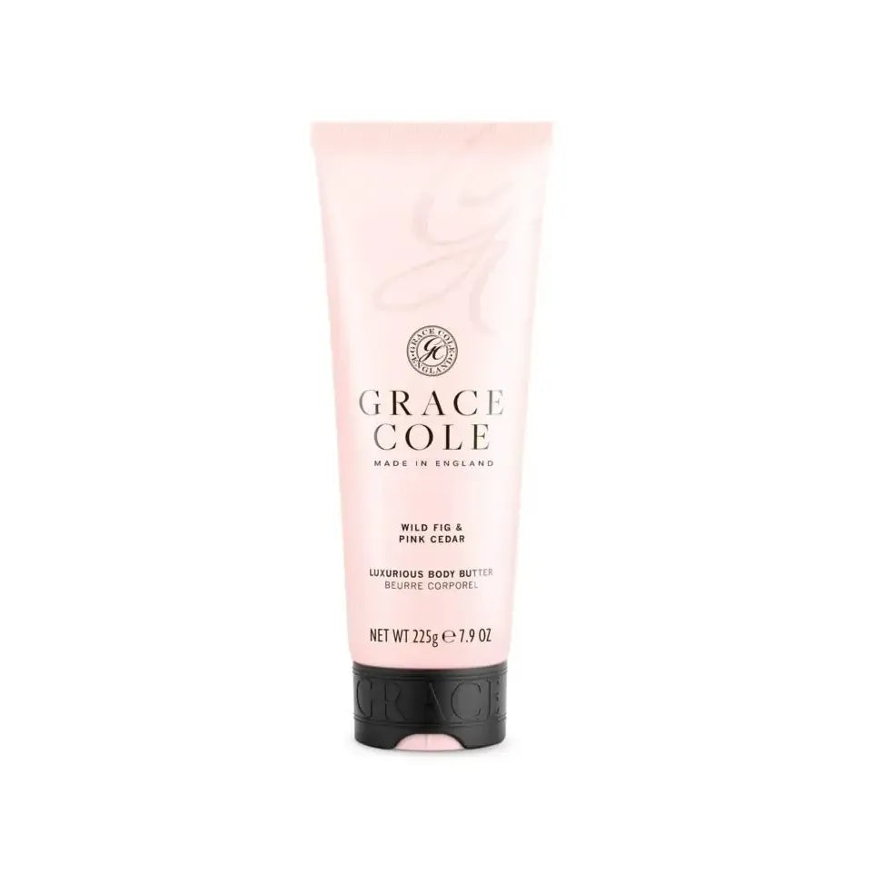 Grace Cole Wild fig & cedar body butter 225 gram (afbeelding 1)
