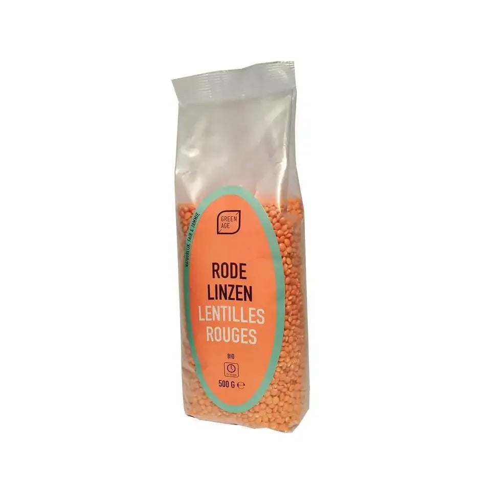 Greenage Rode linzen 500 gram
