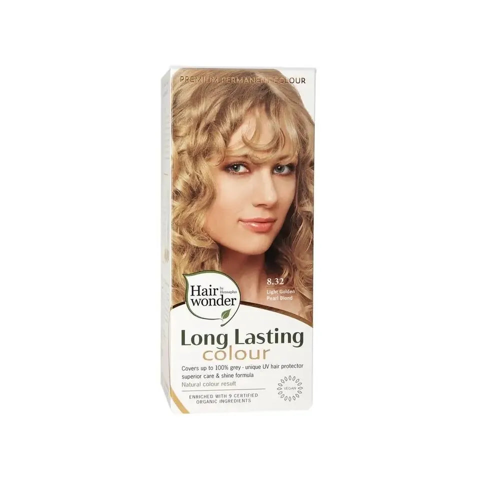 Hairwonder Long lasting colour licht golden peach blond 8.32 100 sachets