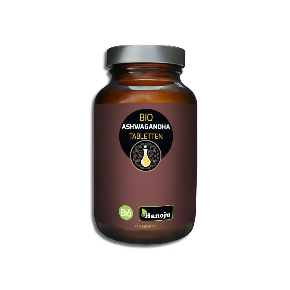Hanoju Ashwagandha organic 500 mg 600 tabletten