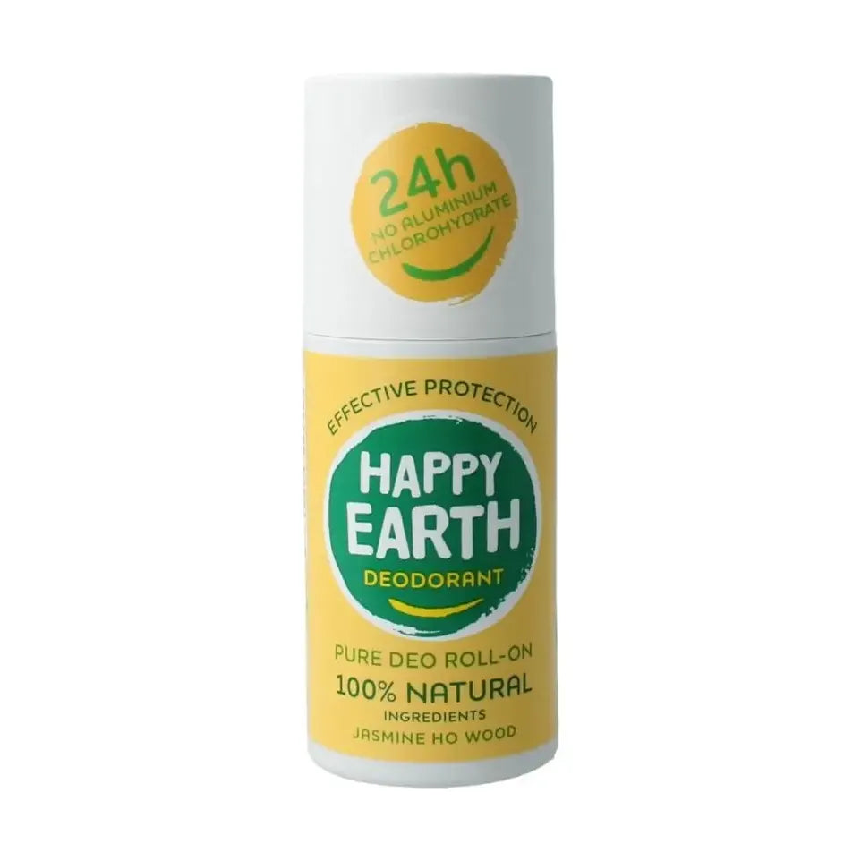 Happy Earth Deodorant roll on jasmine ho wood 75 ml