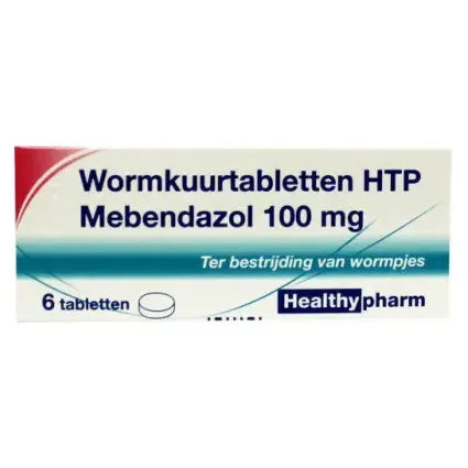 Healthypharm Mebendazol/wormkuur 6 tabletten