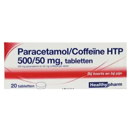 Healthypharm Paracetamol 500 mg coffeine 20 tabletten