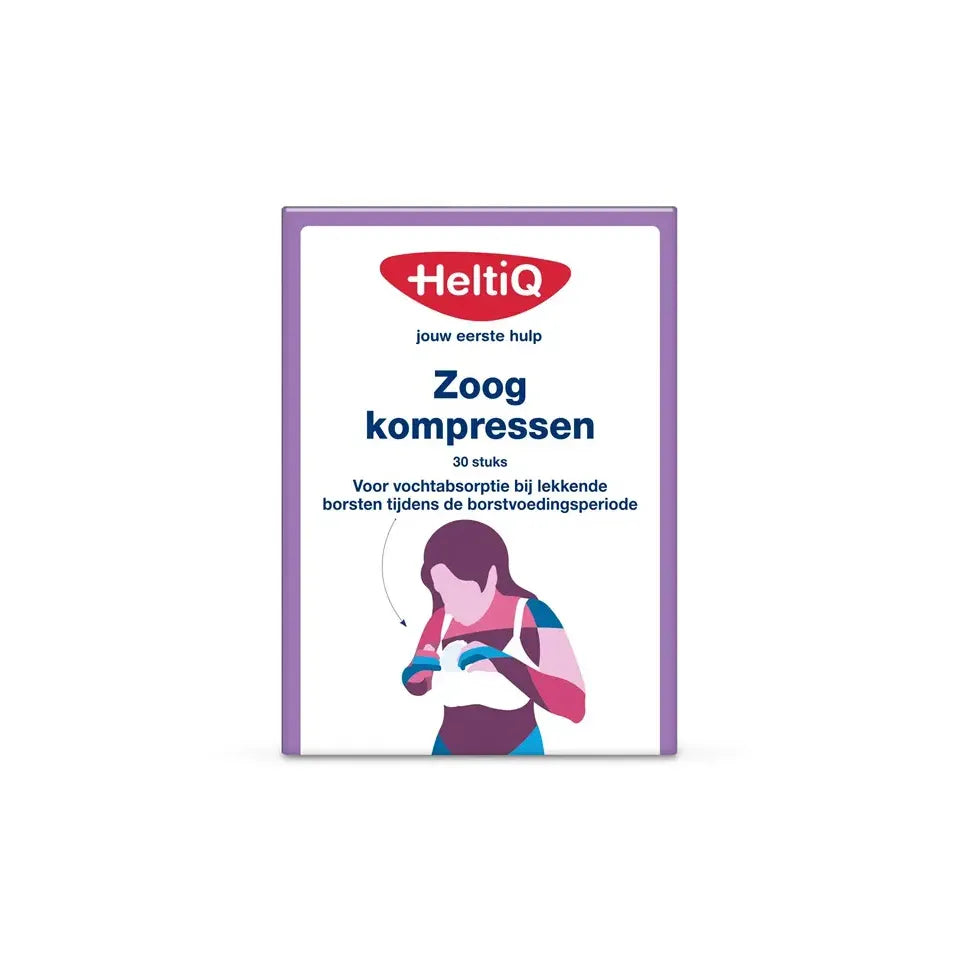 Heltiq Zoogkompressen gevormd 30 stuks