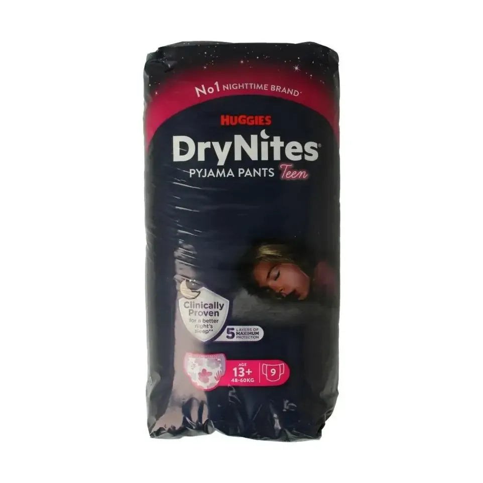 Huggies Drynites teen 13+kg girl 9 stuks