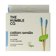 The Humble Co Wattenstaafjes bamboe blauw 100 stuks