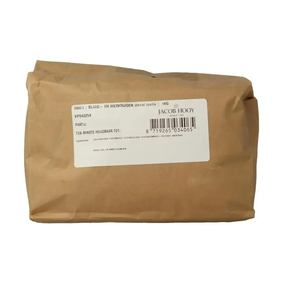 Jacob Hooy Blaas en nier kruiden 1 kg